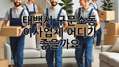 태백시 구문소동 이사업체, 어디가 좋을까요?